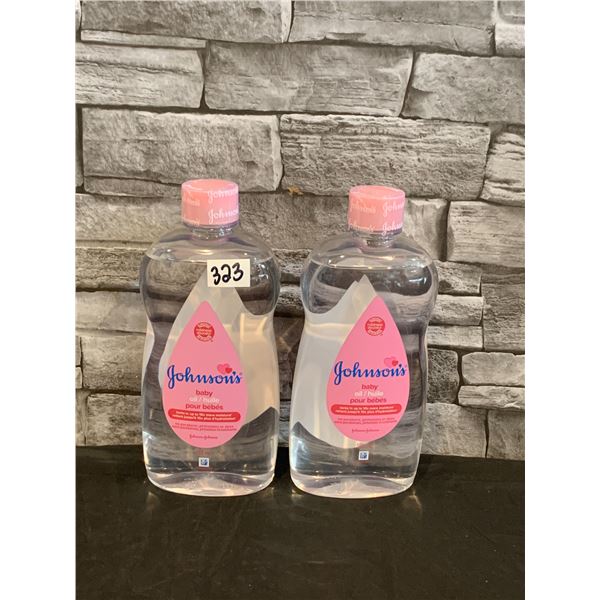 Lot of 2 - Johnson's Baby Oil - 591 mL