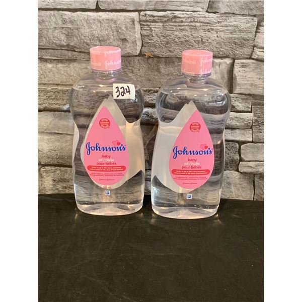 Lot of 2 - Johnson's Baby Oil - 591 mL