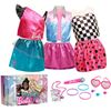 Image 3 : Barbie Dress Up Trunk - Size: 4 - 6x - 21pcs