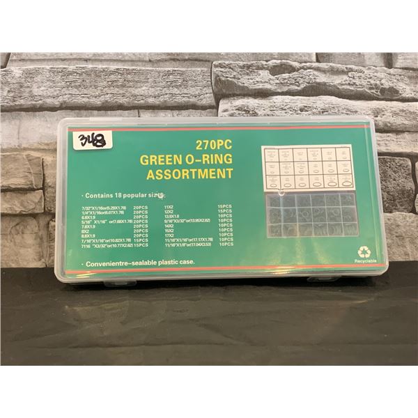 Green O-Ring - Assorted Sizes - 270pc
