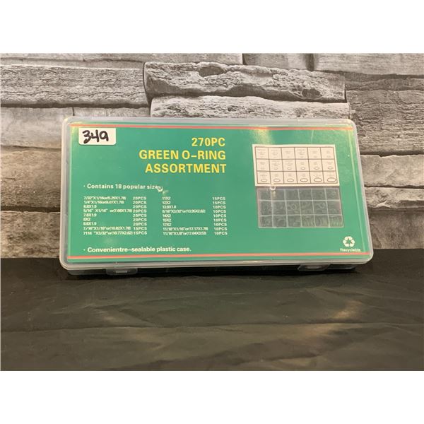 Green O-Ring - Assorted Sizes - 270pc