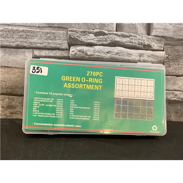 Green O-Ring - Assorted Sizes - 270pc