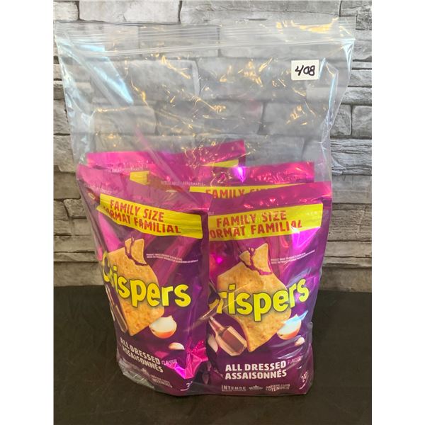 Lot of 4 - Crispers - All Dressed - 240g each - BB: 2025 JL 27
