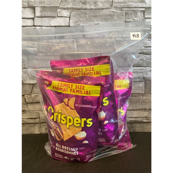 Lot of 4 - Crispers - All Dressed - 240g each - BB: 2025 JL 27