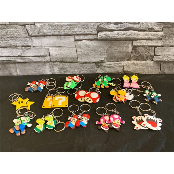 Assorted Super Mario Keychains - 28pcs