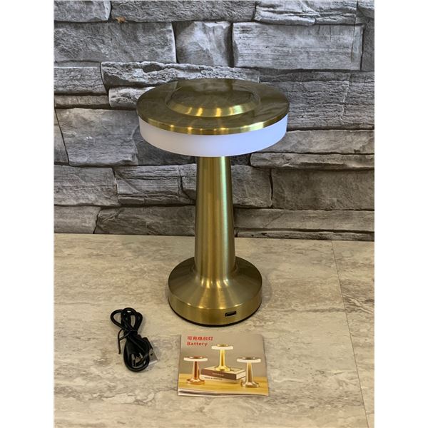 Portable LED Bedside Lamp - Gold