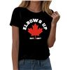 Image 1 : "Elbows Up" Canada T-Shirts - Size: Large - Black