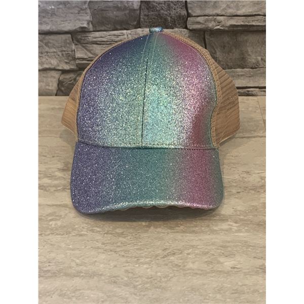 Women's Baseball Cap - Glitter & Multi - Coloured