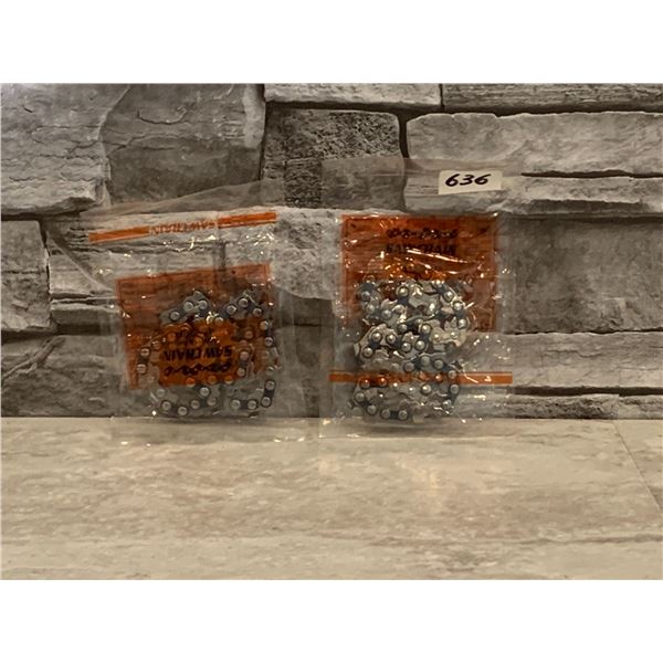 Saker Mini Chainsaw 4 Inch Chains - 2 Pack