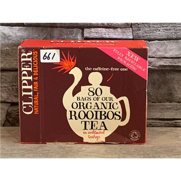 Clipper Everyday Tea Box of 80 Bags - Organic Rooibos Caffeine Free Tea