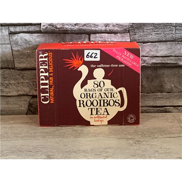 Clipper Everyday Tea Box of 80 Bags - Organic Rooibos Caffeine Free Tea