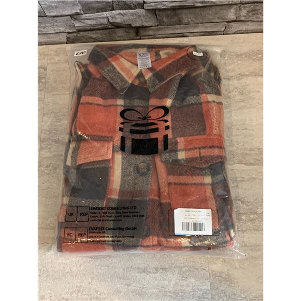 Voqueen Long Sleeved Plaid Jacket - 50% Cotton/ 50% Polyester