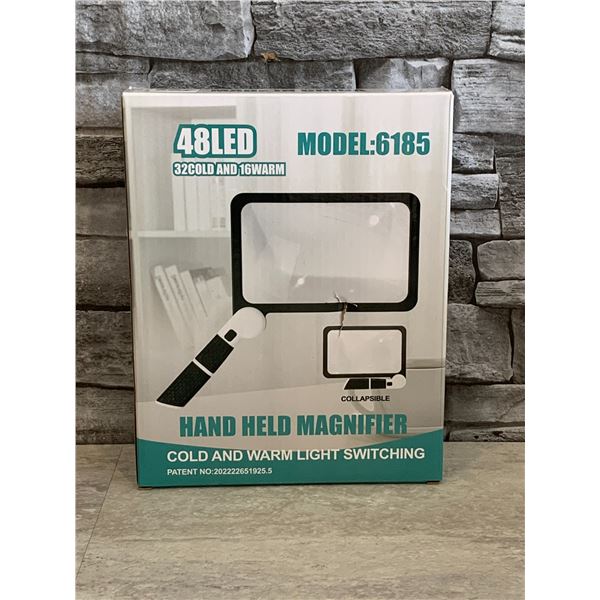 Handheld LED Magnifier - Cold and Warm Light - Model: 6185