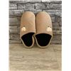 Image 1 : Unisex Home Rubber Sole Slippers - Size 9-10 US - Beige