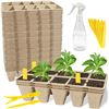 Image 1 : 400 Cell Seed Starter Tray Kit with Spray Bottle + Labels