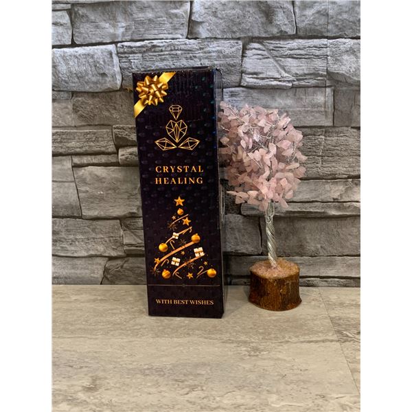 Crystal Healing Tree - Chakra Décor - 10 Inch - Rose Quartz