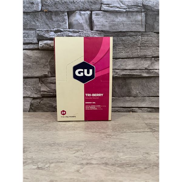 GU Tri-Berry Naturally Flavored Energy Gel - 24 Packets