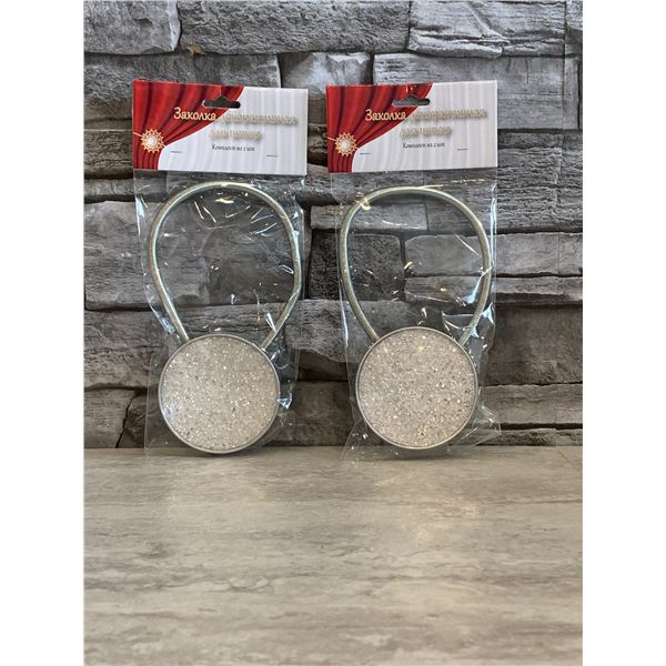 2 Pack of Magnetic Curtain Tiebacks