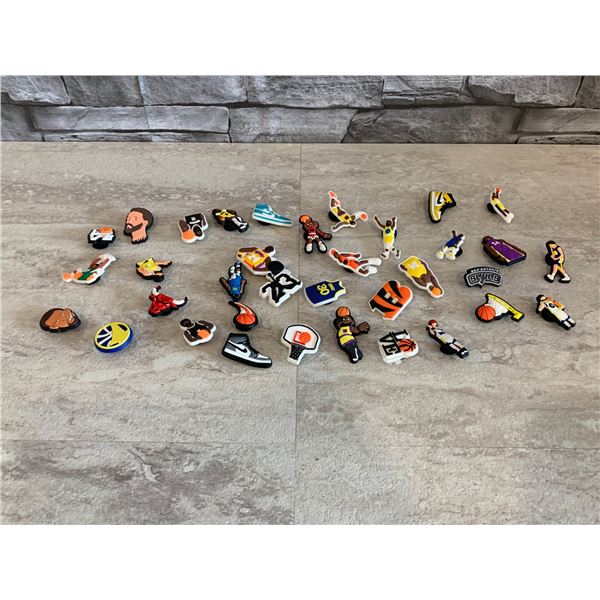 Lot of 35 Basketball NBA Jibitz