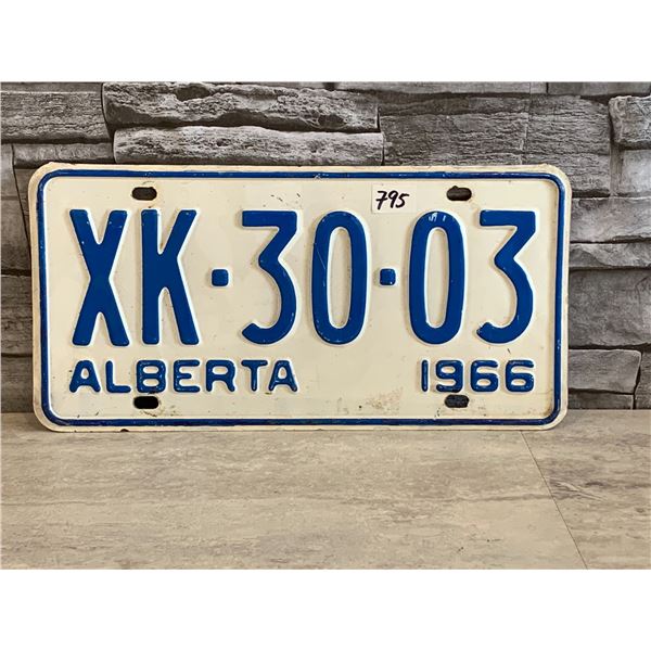 Vintage Alberta License Plate