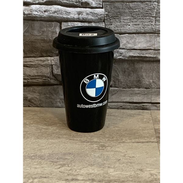 Auto West BMW Ceramic Coffee Mug wit Silicone Cap