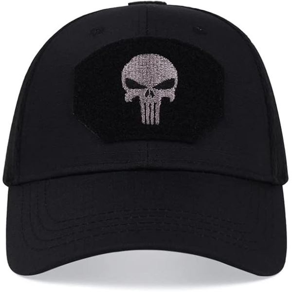 Punisher Black on Black Colour Baseball Style Hat