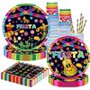 Image 1 : Fiesta Party Pack Cups/Straws/Napkins /Plates