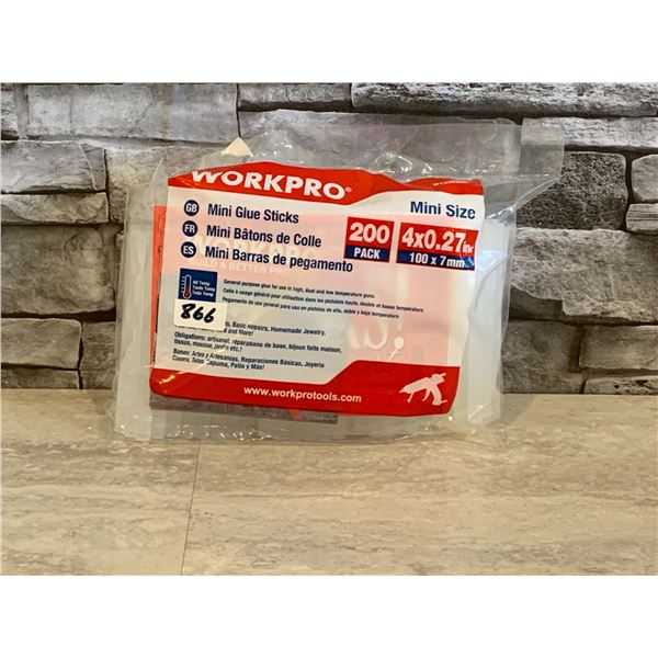 Workpro Mini Glue Sticks 200 Pack 100 x 7mm
