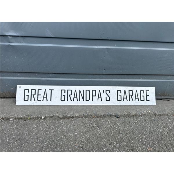 Great Grandpa's Garage Sign