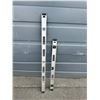 Image 1 : Lot of 2 Aluminum  Levels 4 Foot and a  3 Foot