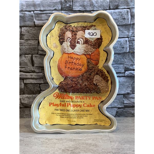 Aluminum Wilton Playful Puppy Cake Pan