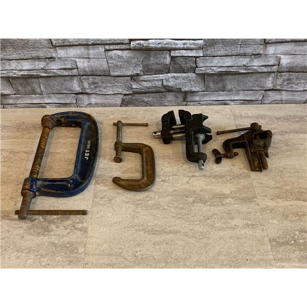 Lot of 4 Different Clamps