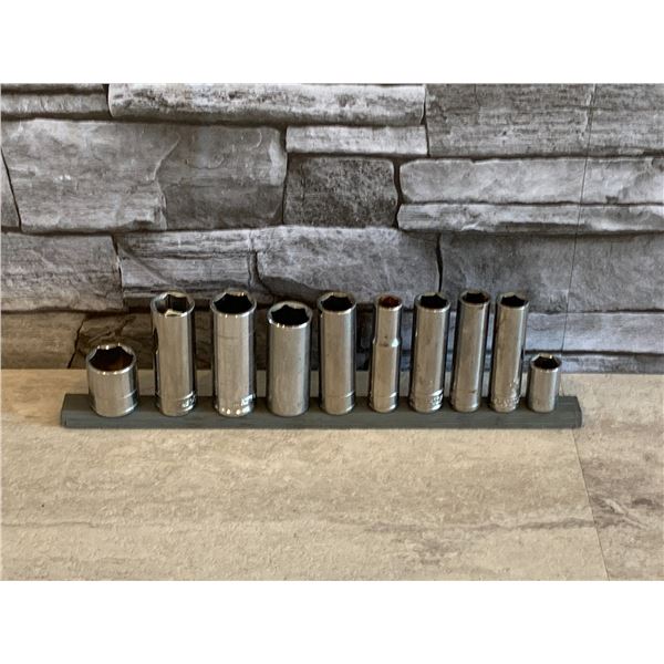 Lot of 10 Husky Brand Metric Sockets 3/8 Drive