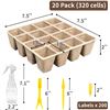 Image 4 : 320 Cells Seed Starter Tray 20 Pack