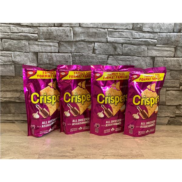 Lot of 4 Crispers All Dressed Flavour 240g Per Bag