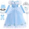 Image 1 : Cinderella Costume Dress 6-7 Year Olds 140 Size