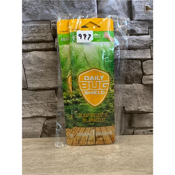 Lot of 4 Daily Bug Shield Plant Essential Oil Bracelet