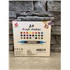 Image 2 : 24 Acrylic Markers Dual Tip Markers