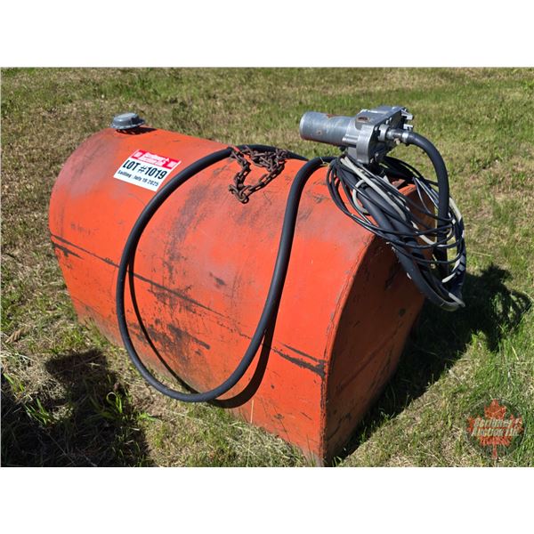 WestSteel Rosco Diesel Slip Tank (32"H x 49"W x 29"D) (c/w Electric Pump) (approx. 3/4 Full of Diese
