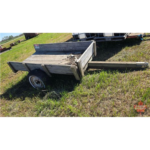 Home Built Wood Frame Utility Trailer (65"W x 12ft L)