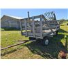 Image 1 : Vintage Hay / Bundle Wagon : Rubber Tire (Platform Measures: 6-1/2ft x 14ft) (Note: Tires Flat)