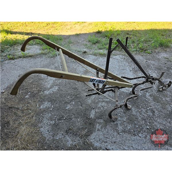 Antique Garden Cultivator (35"H x 24"W x 79"D)