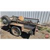 Image 1 : Home Built Utility Trailer c/w Metal Cut-Offs and Pipe/Tubing etc. (Cargo Box Measures 46"W x 84"L)