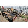 Image 2 : Home Built Utility Trailer c/w Metal Cut-Offs and Pipe/Tubing etc. (Cargo Box Measures 46"W x 84"L)