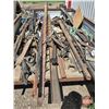 Image 3 : Home Built Utility Trailer c/w Metal Cut-Offs and Pipe/Tubing etc. (Cargo Box Measures 46"W x 84"L)