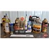 Image 1 : Variety of Shop Fluids Incl: Brake Fluid; Diesel Antigel; Lubriplate; etc.