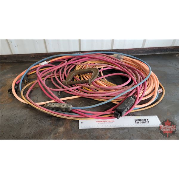 Extension Cords (3) & C-Clamp