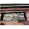 Image 26 : Custom Built Movable Metal-Top Work Bench (Bench Measures 44"H x 72"W x 36"D) (c/w : Tool Chests (2)