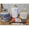 Image 1 : Propane Group:  Propane Tanks (3) ; Tiger Torch ; Coleman Propane Hose