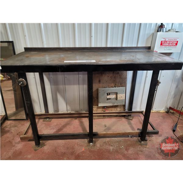 Steel Work Bench (Measures 44"H x 72" W x 30"D)